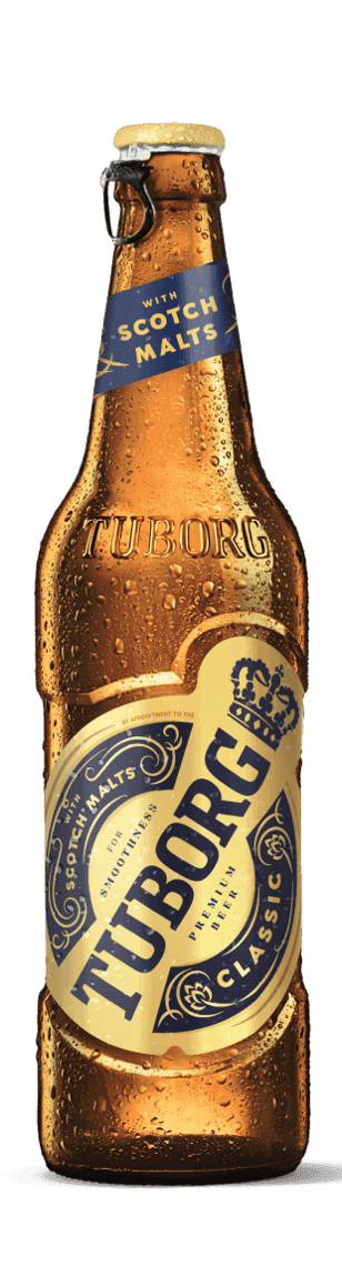 Tuborg Classic with Scotch Malts bottle